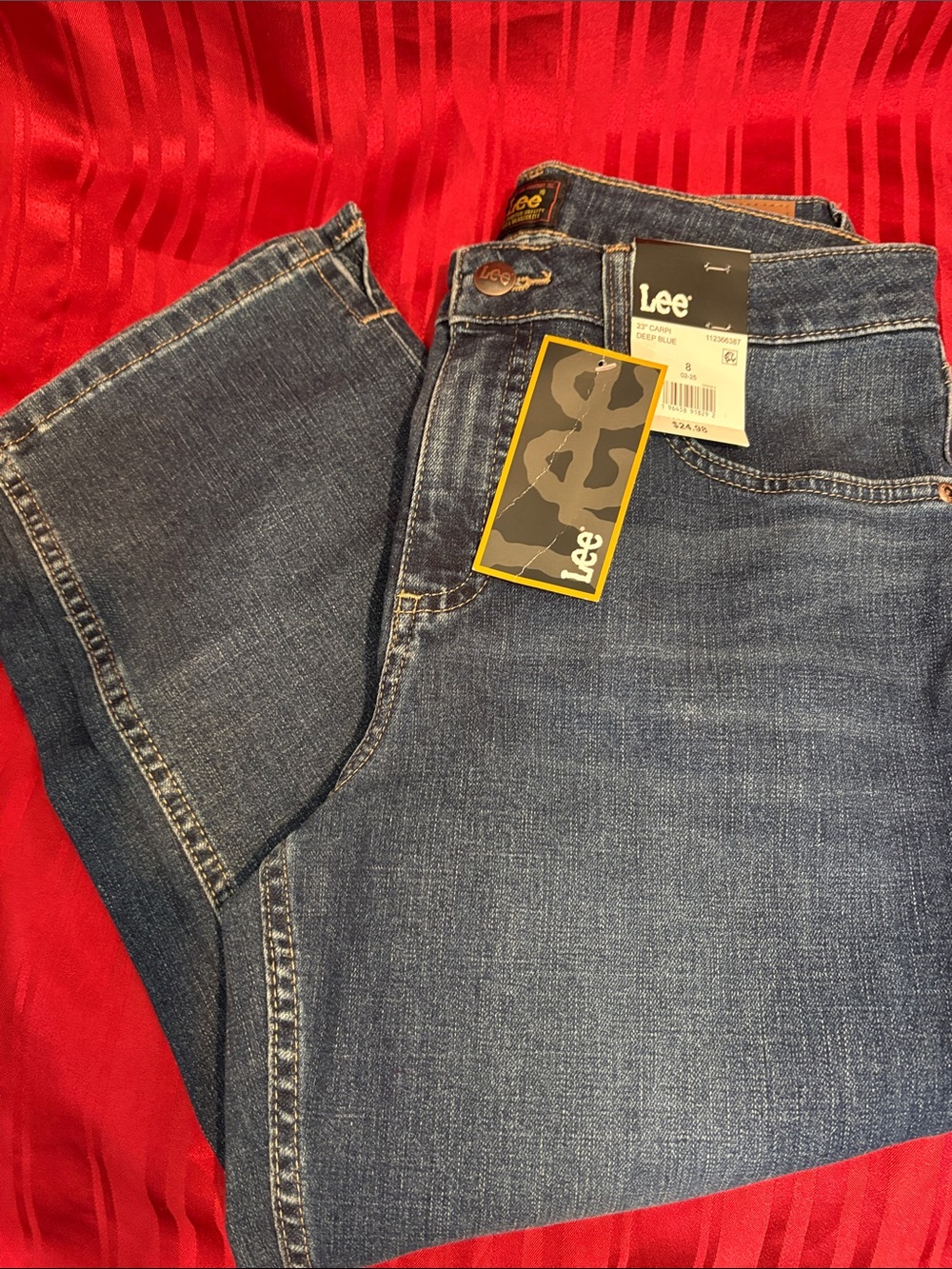 Lee Women’s Capri Jeans - Dark Blue Denim